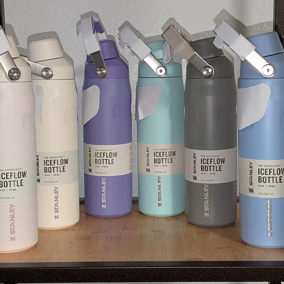 New Stanley IceFlow 24 Oz Fast Flow Water Bottle Cup Rose Quartz Pink - Picture 5 of 5